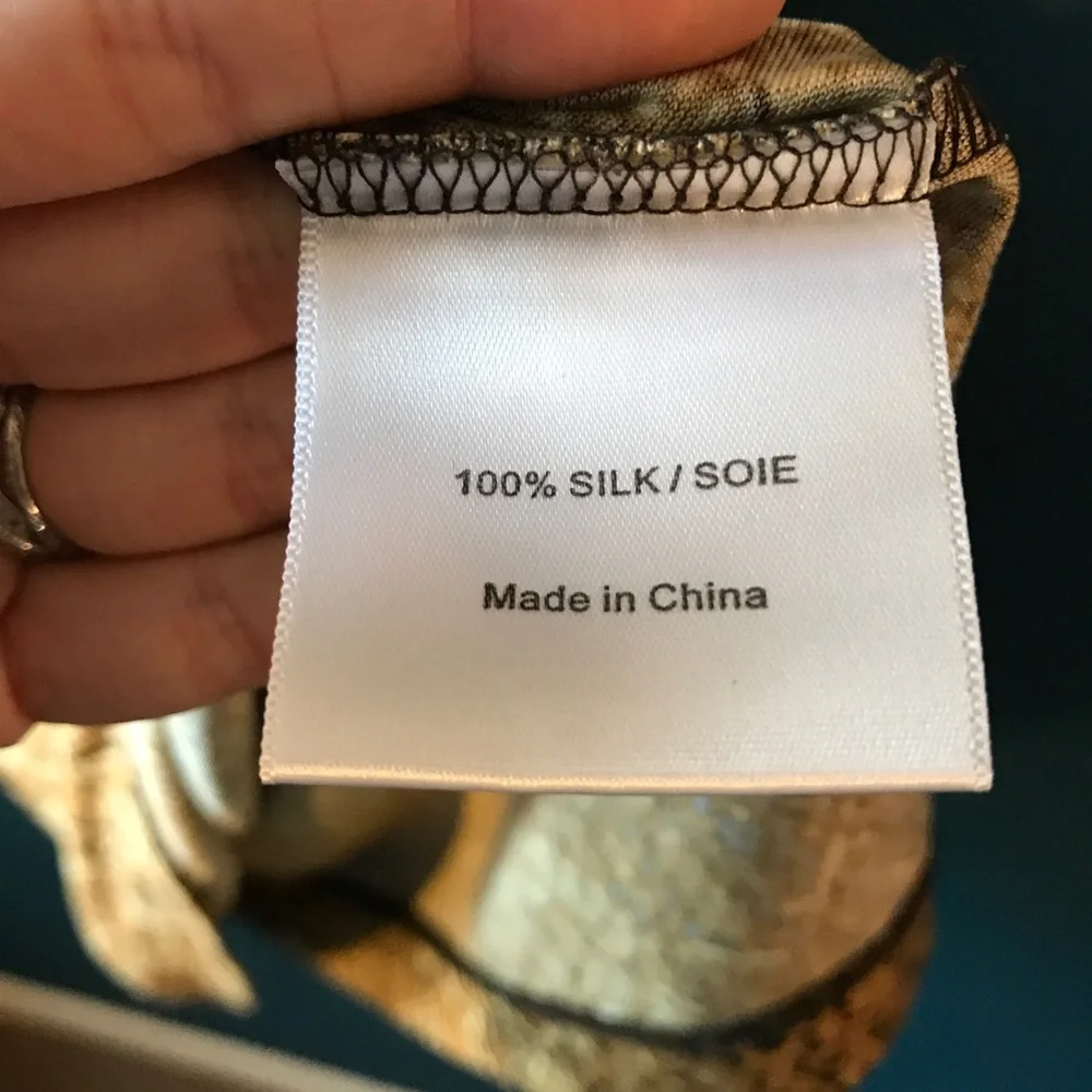 Tory Burch 100% Silk dress animal snake print small